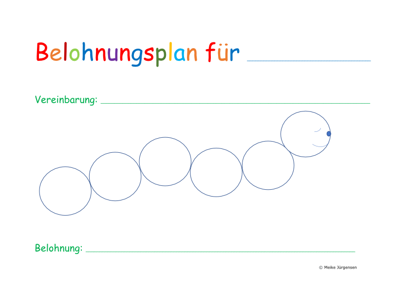 belohnungsplan konzentration leicht gemacht copyright